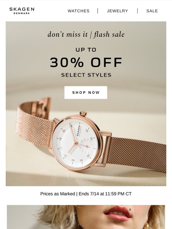 final days: 30% off sale.