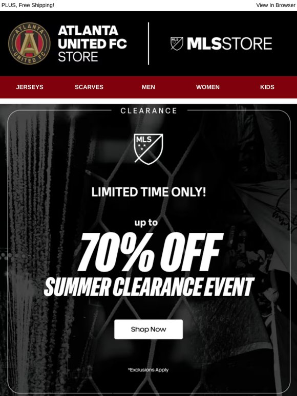 Clearance SALE! Grab Atlanta United FC Gear For Less->