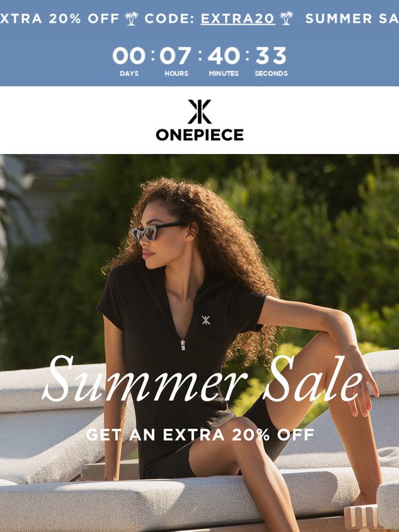 Extra 20% Off Summer Sale — Gone at Midnight ⏳