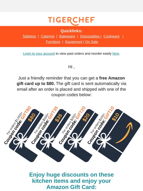 Free $80 Amazon Gift Card