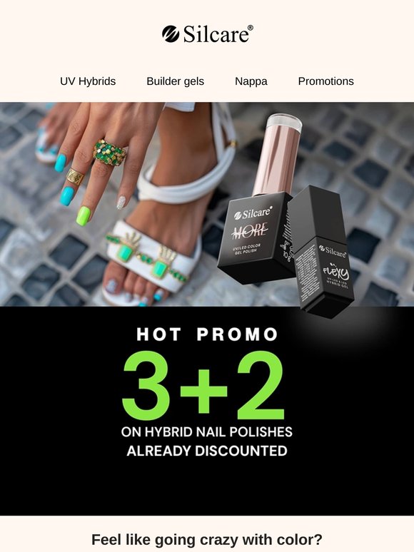 💅 3+2 free on hybrid polishes - Your manicure, your rules!