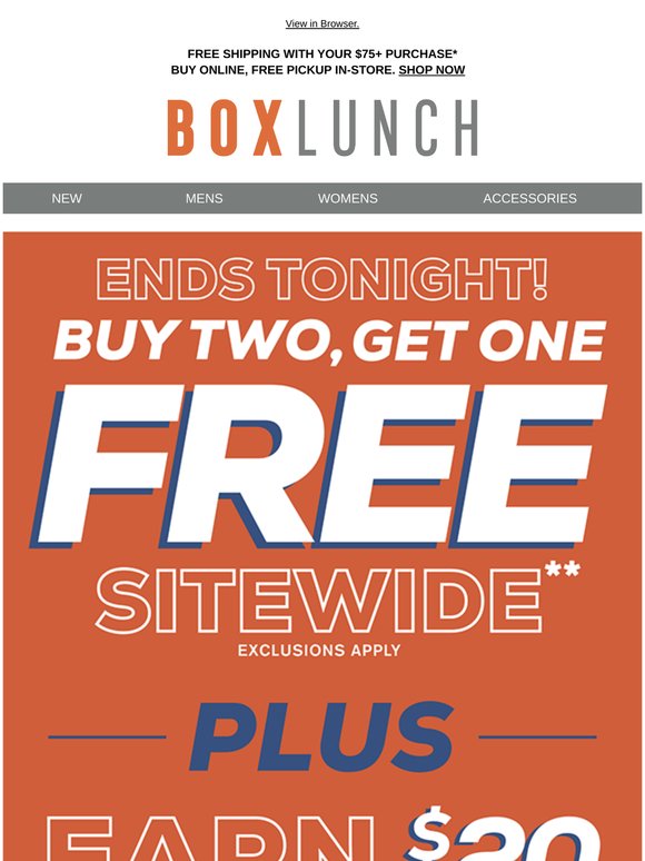 Last call to buy two, get one free!