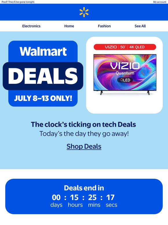 Now or never tech Deals 🎩💨