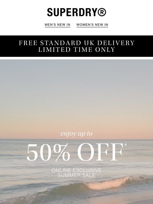 Sun's Out, Sale's On! Up To 50% Off Summer Styles
