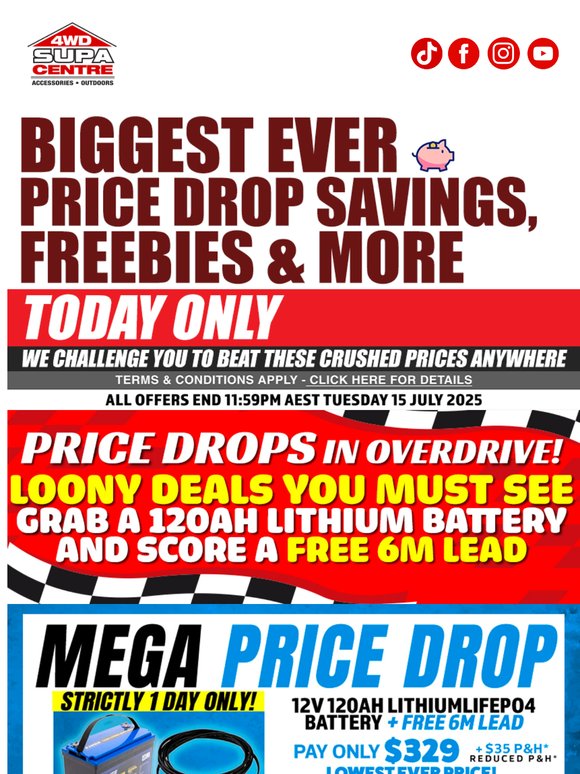 Bargain Xplosion 💥 Biggest Ever PRICE DROP SAVINGS 💰, Freebies 🎁 & More ⏰ Today Only 🗓️
