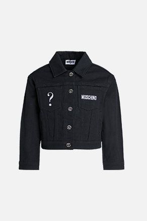Schwarze Jeansjacke
