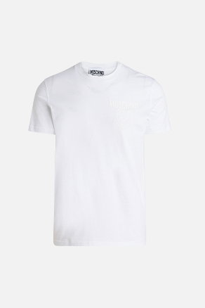 Weißes Basic-T-Shirt
