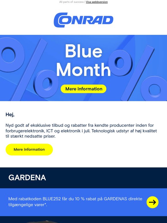 De bedste teknologier under Conrad Blue Month