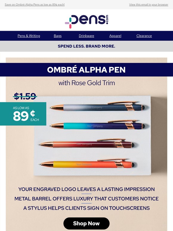 Trending: Ombré Pens! On sale now →