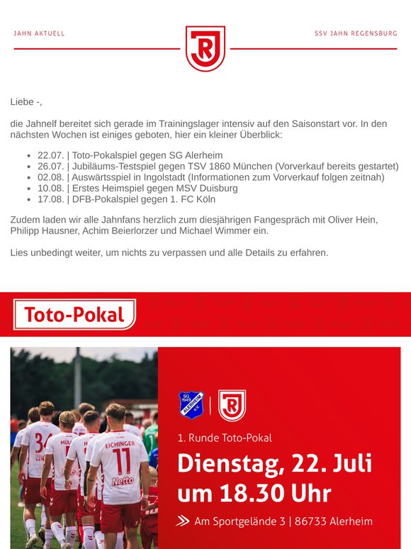 Vorverkauf #SSVMSV startet | Informationen zum Vorverkauf für das DFB-Pokalspiel