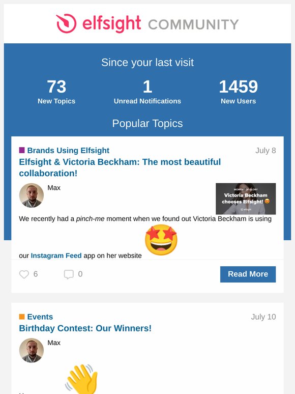 [Elfsight Community] Summary