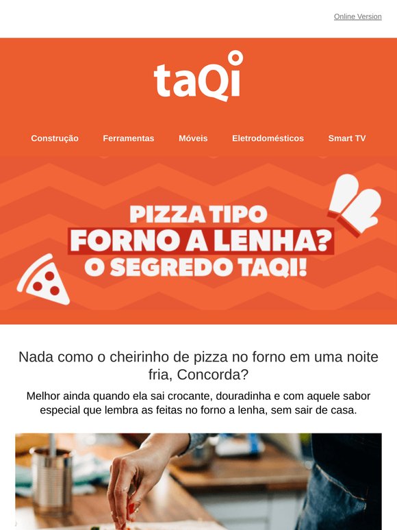 Pizza em casa com gostinho de forno a lenha!