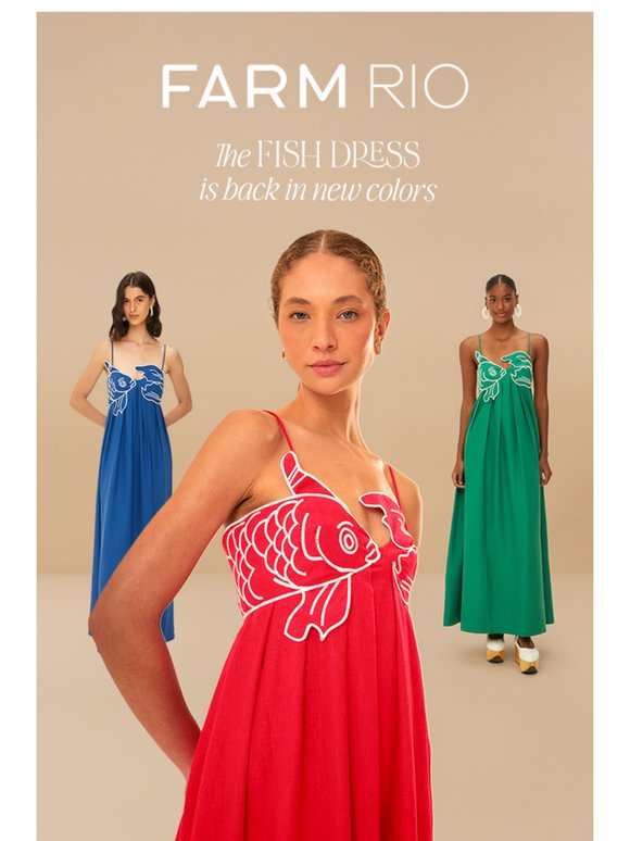 The Fish Dress is back in stock 🙌