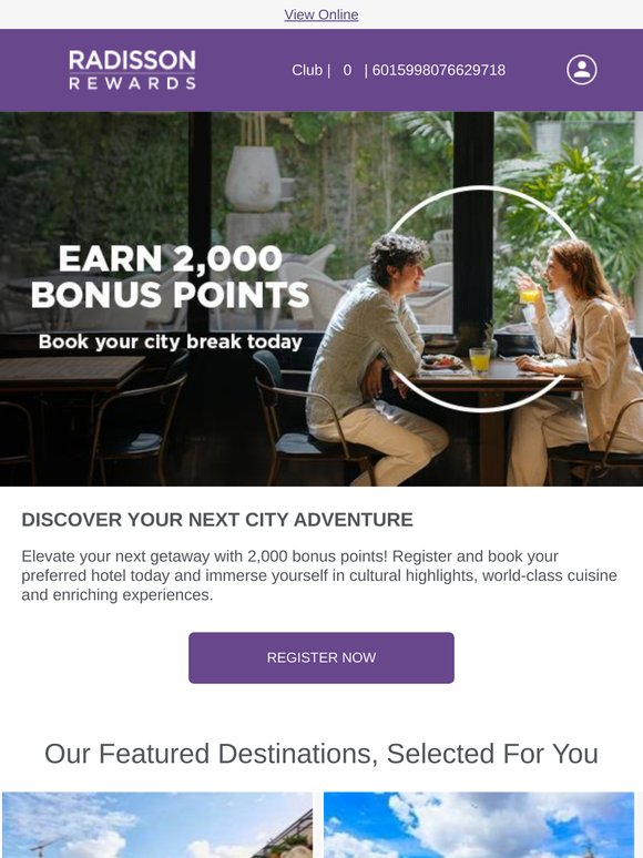 —, earn bonus points on top destinations!