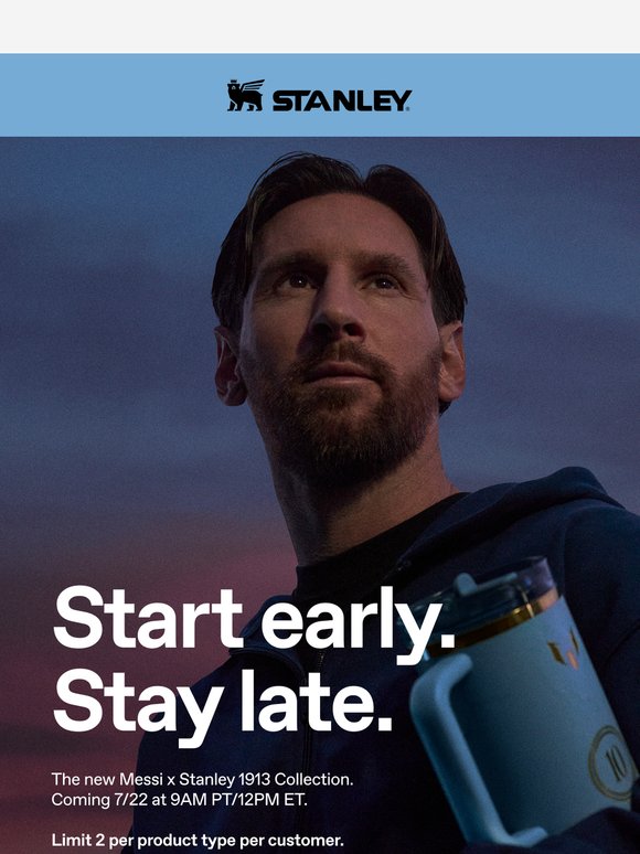 Coming Soon: Messi x Stanley 1913