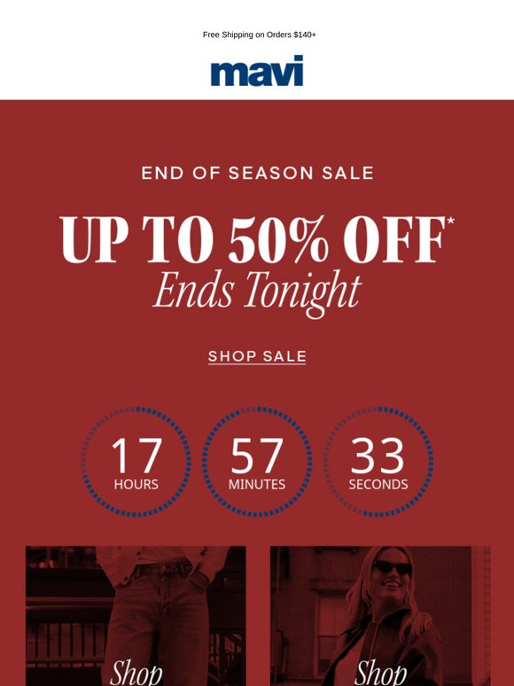 Final Day: Up to 50% Off