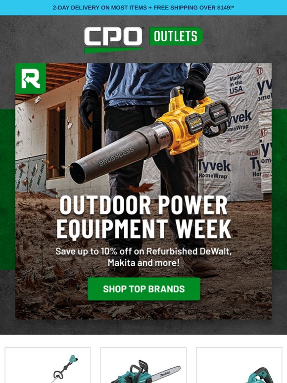 Take 10% Off Refurbished Makita Outdoor Tools