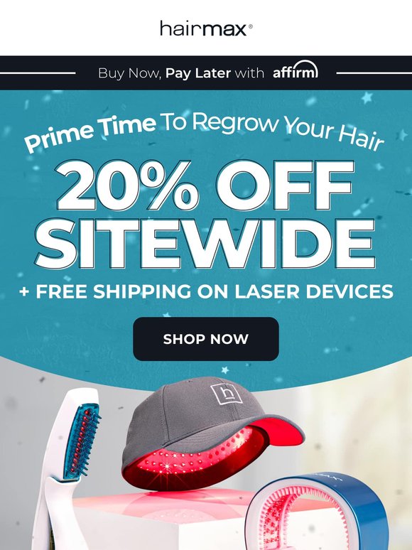 Prime Savings: 20% OFF Sitewide