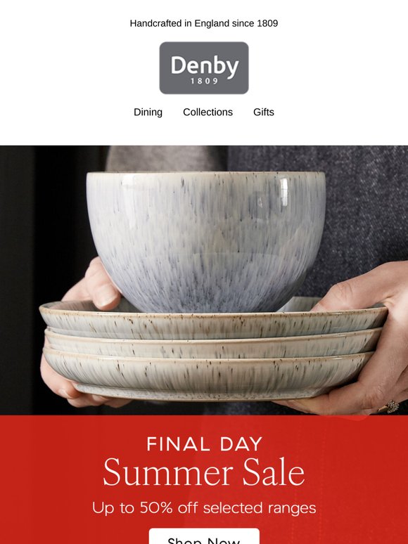 Final Day to shop Summer Sale