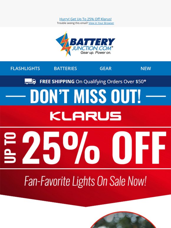 ✨ Klarus Deals Won’t Last – Up to 25% Off!