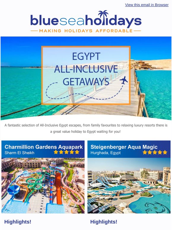 ☀ Escape to Egypt - 5* All-Inclusive Getaways from £459pp! 🤩