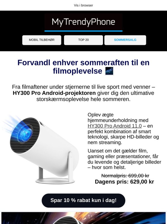 Magiske sommeraftener med hjemmebio 🍿