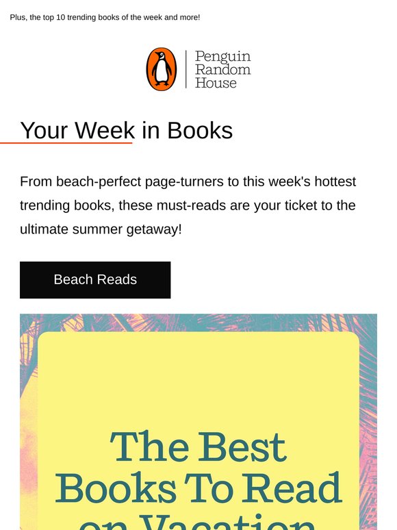 Your Week in Books: The Best Books To Read on Vacation