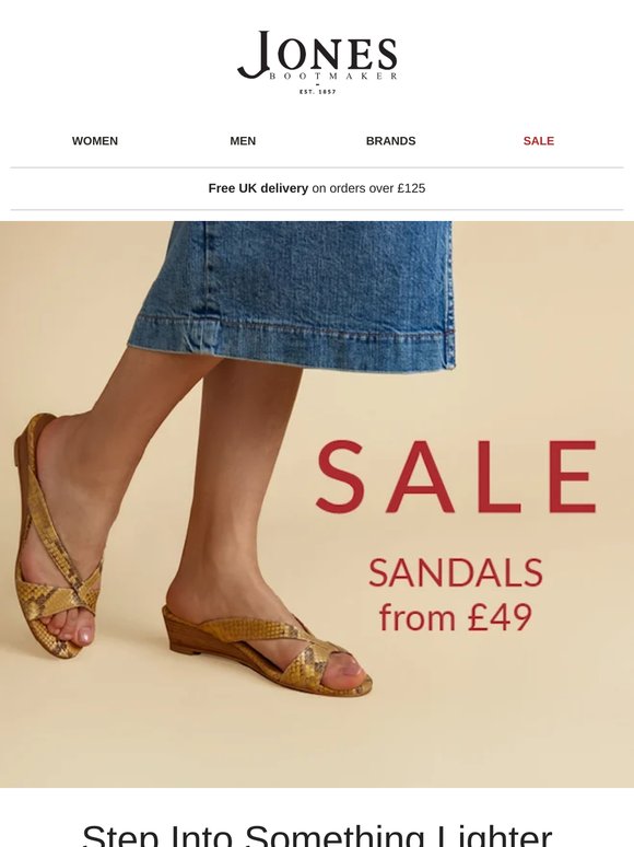 Discover sandals from £49