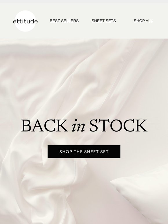 Back In Stock...