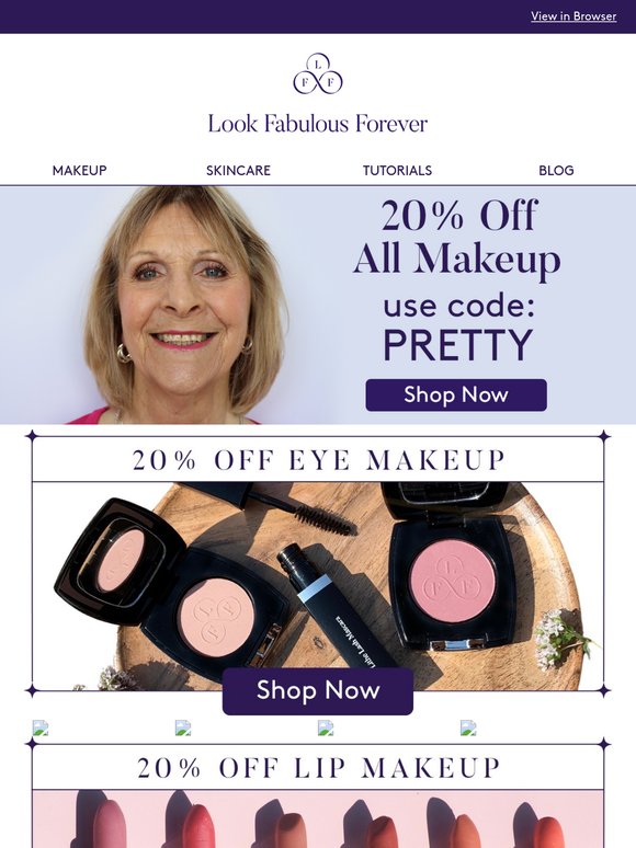 This Week Only: 20% Off All Makeup