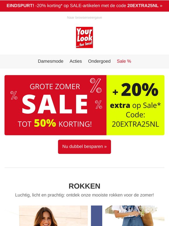 📢 SALE & -20% korting | Geweldige rokken ☀️
