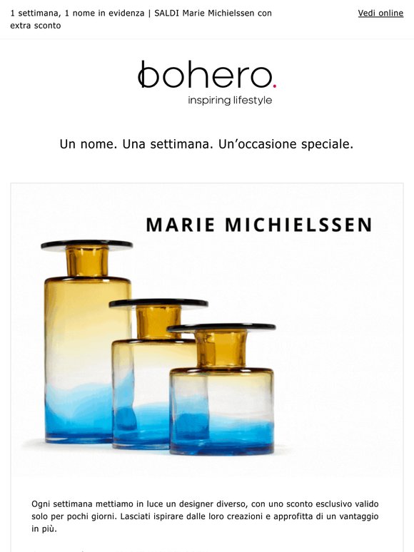 1 settimana, 1 nome in evidenza | SALDI Marie Michielssen con extra sconto