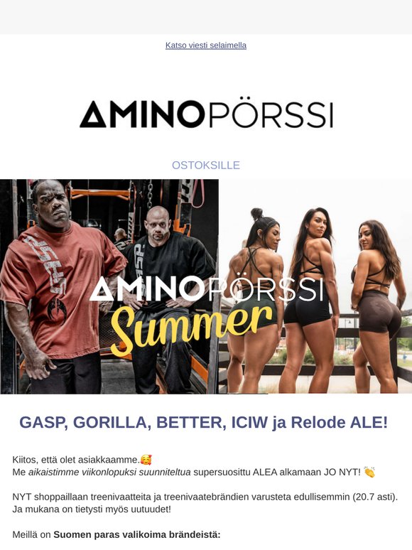 EXTRA-ALE: GASP, BETTER, RELODE, GORILLA & ICIW ☀️