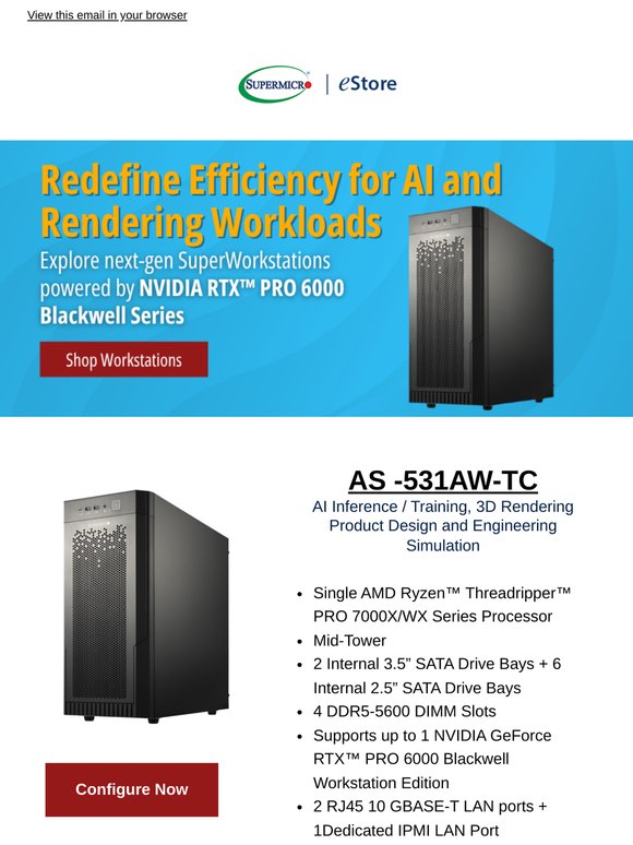 🚨Now Available: RTX 6000 PRO GPU Workstations Engineered for AI and Graphics Performance