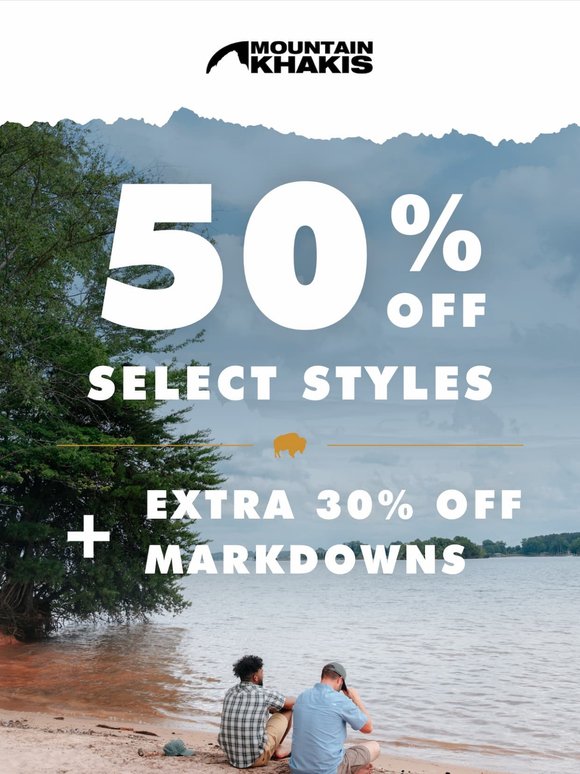 Don't Miss Out! 50% Off Select Styles