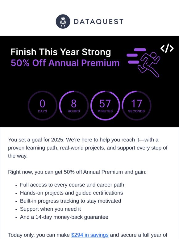 Final Hours: 50% Off Annual Ends Tonight