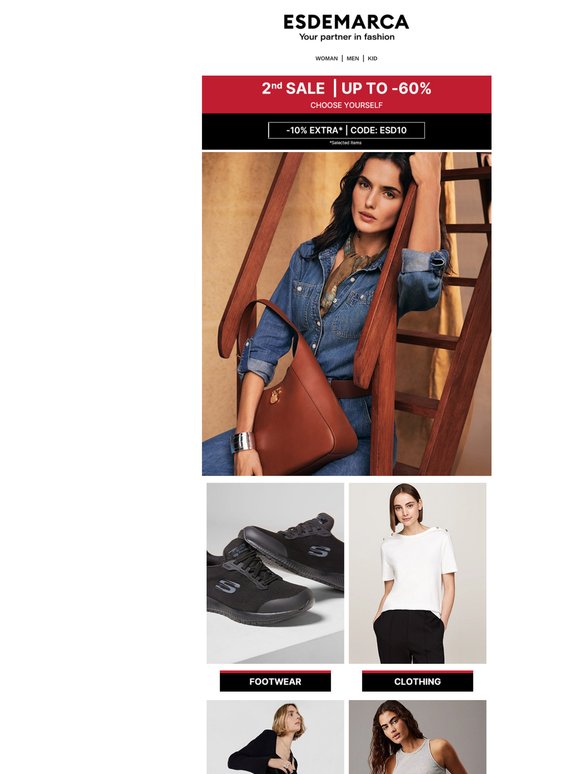 Everything you're looking for is here: 2nd Sale up to 60% off and an extra 10% 😎