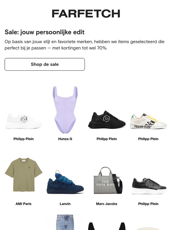 Sale items, speciaal voor jou