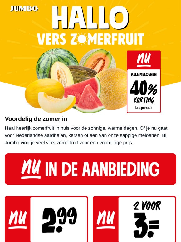 Hallo vers zomerfruit 🍉