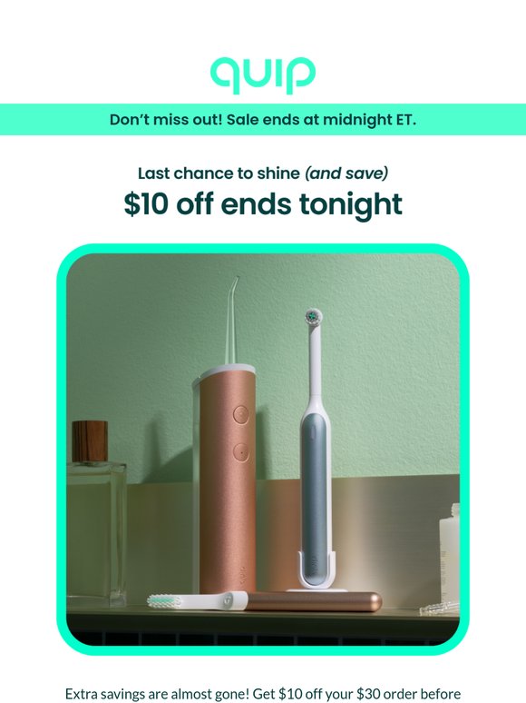 $10 off ends tonight 🎉