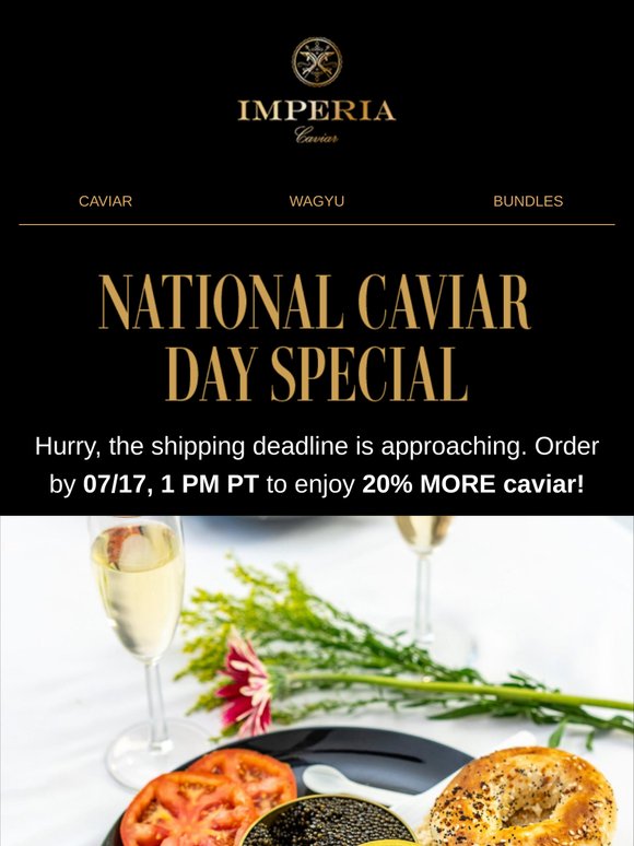 Don’t Miss Your National Caviar Day Delivery! 🥂