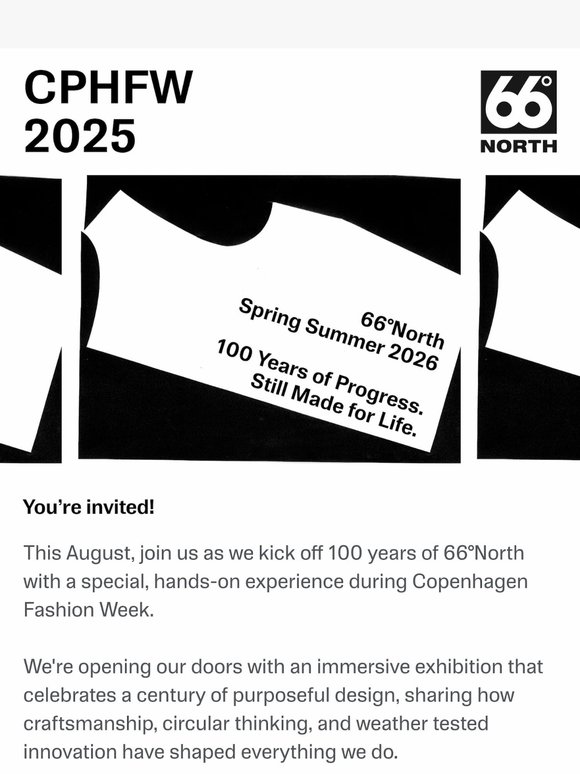 You're invited to attend our exhibition at Copenhagen Fashion Week!