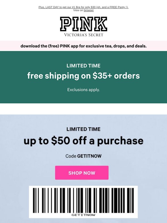 Last Day: Up to $50 Off Your Stuff