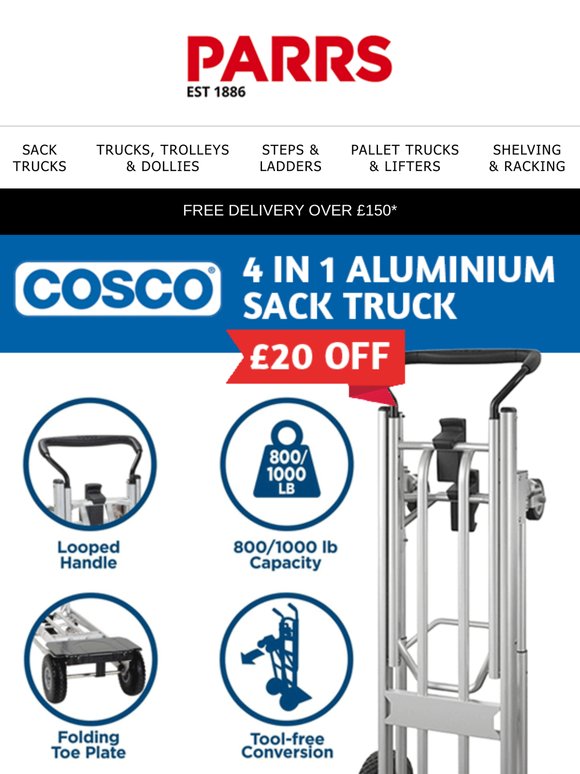 Get More Done for Less – £20 Off the 4-in-1 Cosco Sack Truck