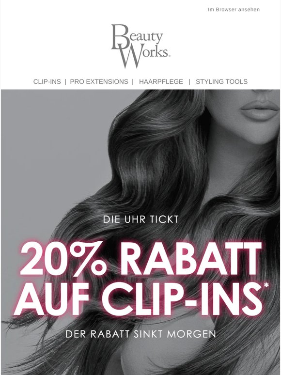 Nur heute: 20 % Rabatt! 💖