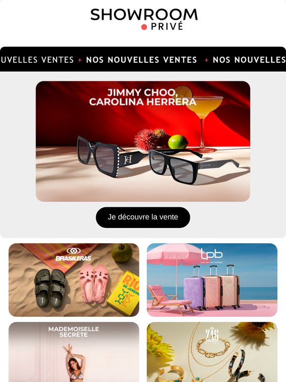 JIMMY CHOO, CAROLINA HERRERA, LE MONDE DU LIN et 10 nouvelles ventes en ligne aujourd'hui