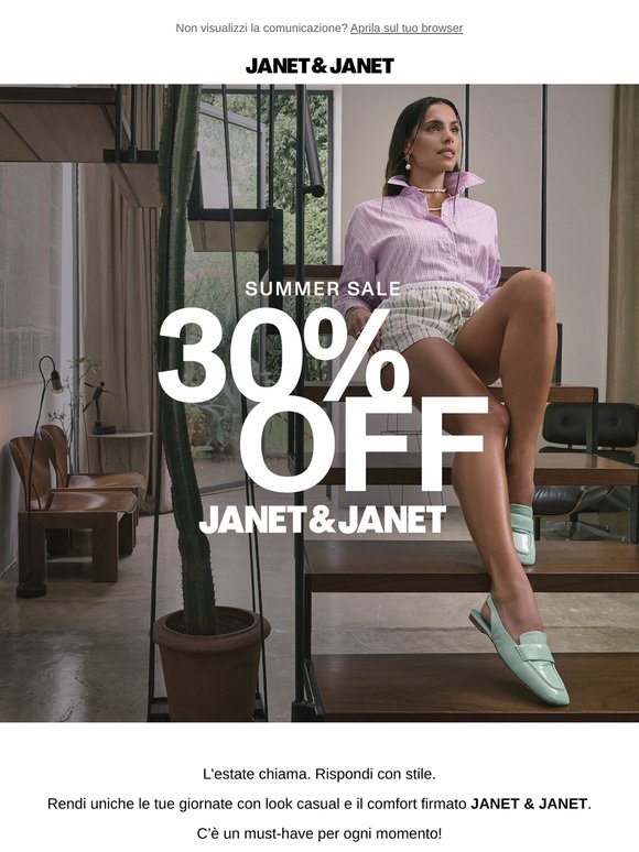 Estate, stile e -30% di sconto!