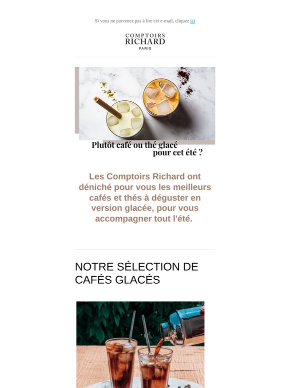 Plutôt café ou thé glacé cet été ? ☀