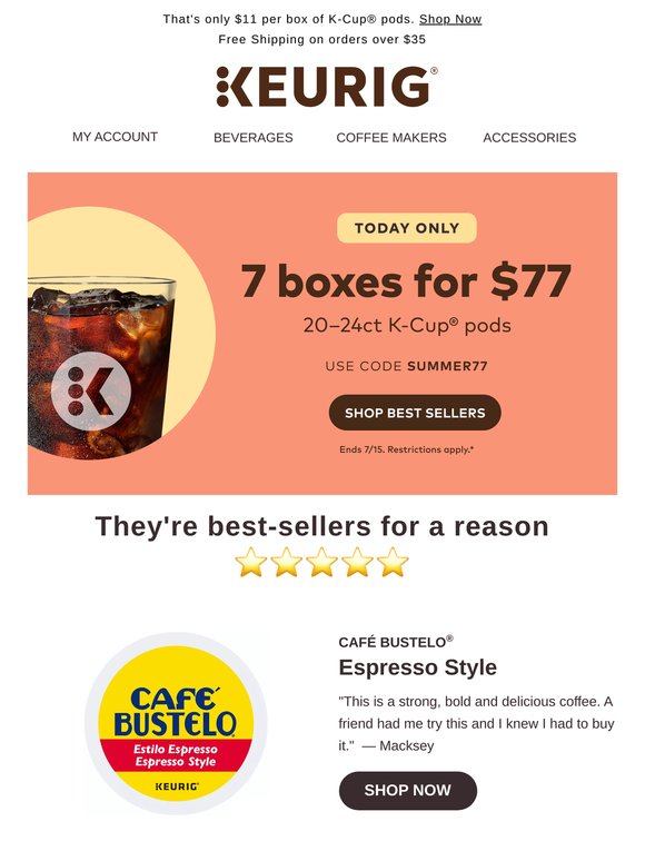 💥 24 Hours. 7 Boxes. Just $77.