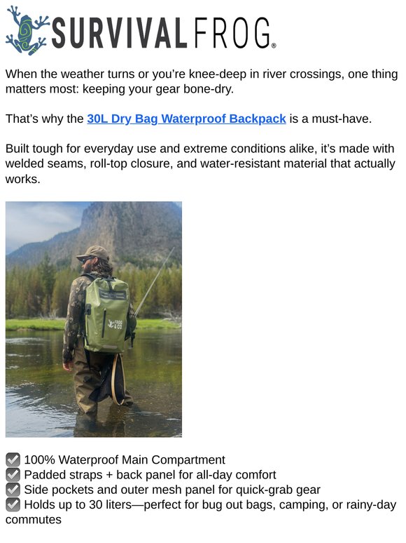 Keep Your Gear Bone-Dry